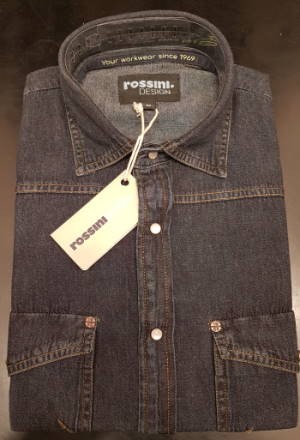 JEZZ - Camicia Jeans in denim manica lunga - immagine 8