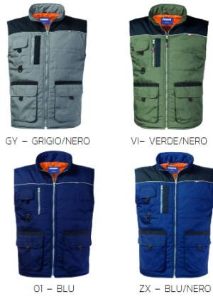 MORGAN - Gilet imbottito invernale per tecnici con tasche