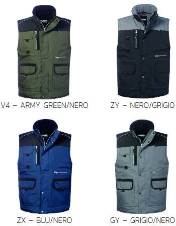 BRADFORD - Gilet invernale multitasche impermeabile per tecnici