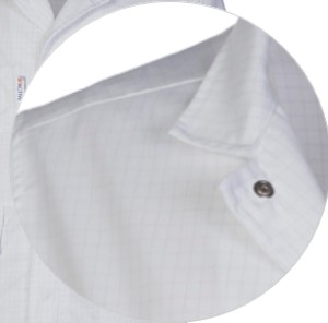 2ACTIVE - Camice uomo blu e bianco Antiacido Antistatico Hydrofoil - immagine 12