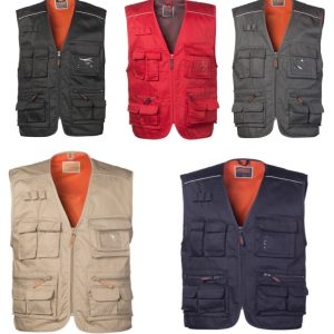 FLORIDA - Gilet uomo multitasche da lavoro o tempo libero, più colori