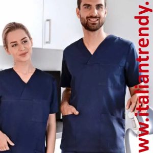 PIERO - Casacca uomo blu medicale