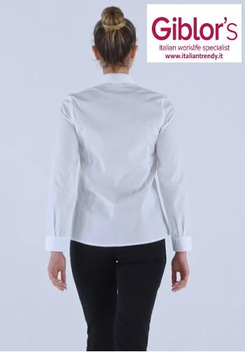 AURORA - Camiciadonna sciancrata maniche lunghe - immagine 3