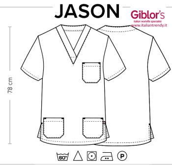 JASON - Casacca uomo bianca medicale - immagine 9