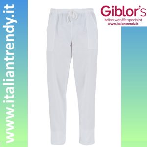 PITAGORA - Pantalone bianco unisex medicale