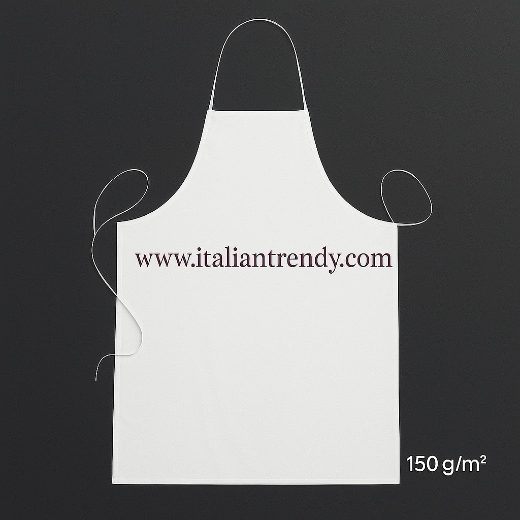 Parananza per cucina bianco in cotone 70 x 85 -gr. 150 - immagine 3