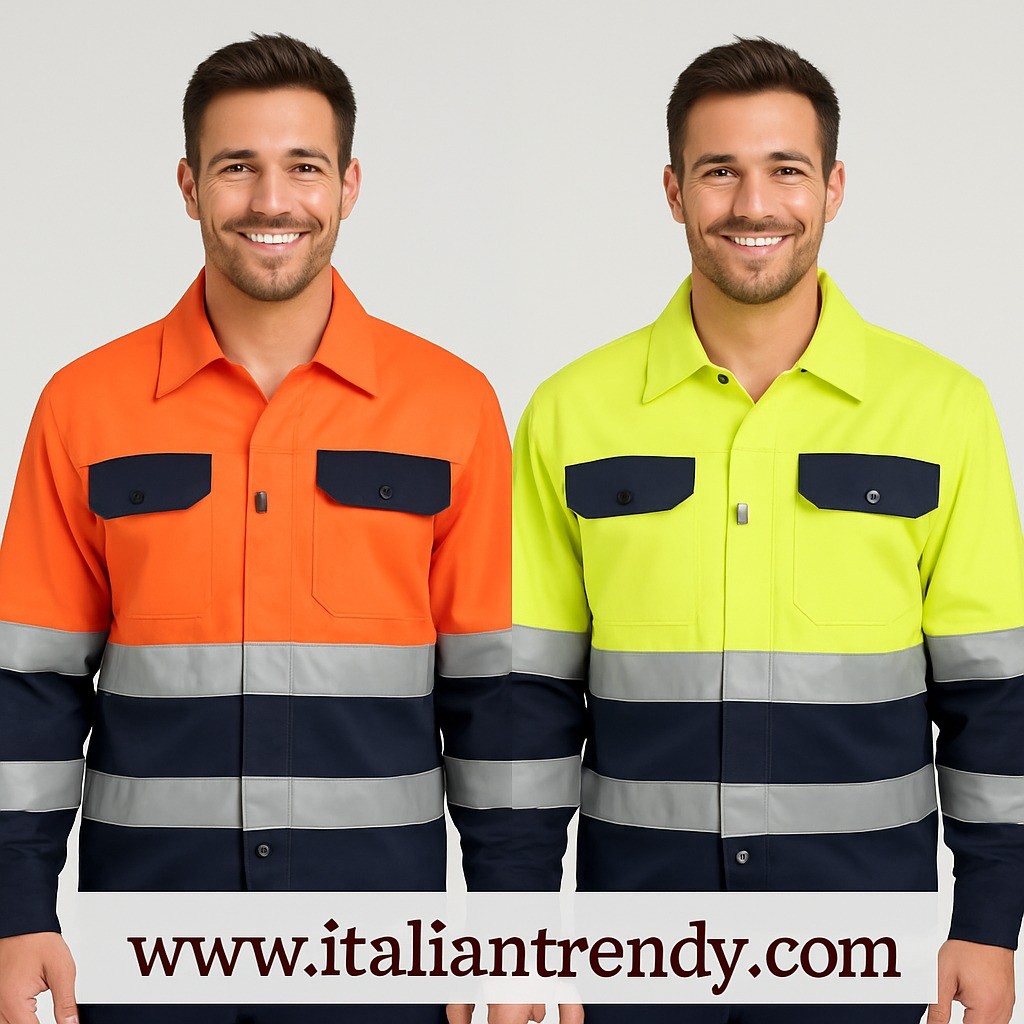 A10130 - Giubbino bicolore Hi-Vis, cotone sulla pelle