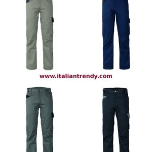 Pantalone tecnico multistagione tessuto robusto con tasche