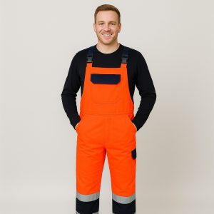 A50130 - Salopette  Hi-Vis, cotone sulle pelle -  CE EN471 Cat II^ E110