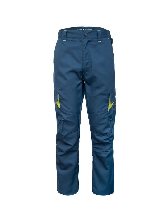 Pantalone da Lavoro con Tasconi Multi-funzionali, in Tessuto Riciclato in Blu e Grigio - immagine 23