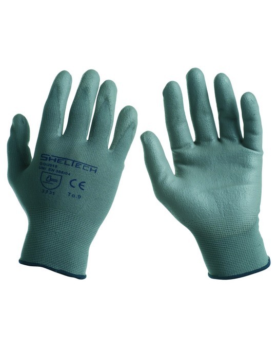 Guanto da Lavoro dalla Presa Eccezionale e Comfort Ergonomico Nylon-Poliuretano Grigio