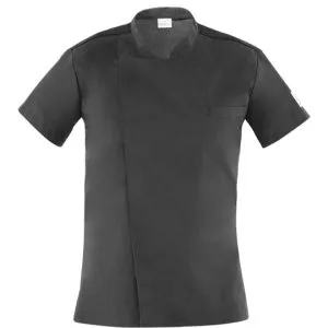 giacca chef a maniche corte nera THIAGO