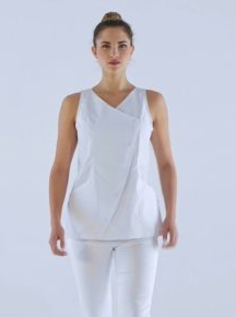 Casacca smanicata per medicale estetista o spa