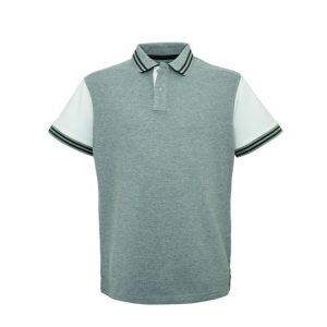 Polo Uomo Grigia e Blu Bicolore Manica Corta Cotone ESAURITA