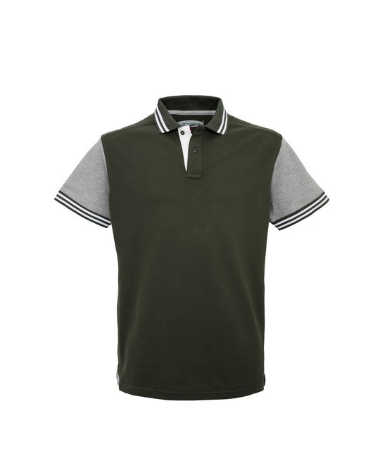 Polo Uomo Grigia e Blu Bicolore Manica Corta Cotone ESAURITA - immagine 13