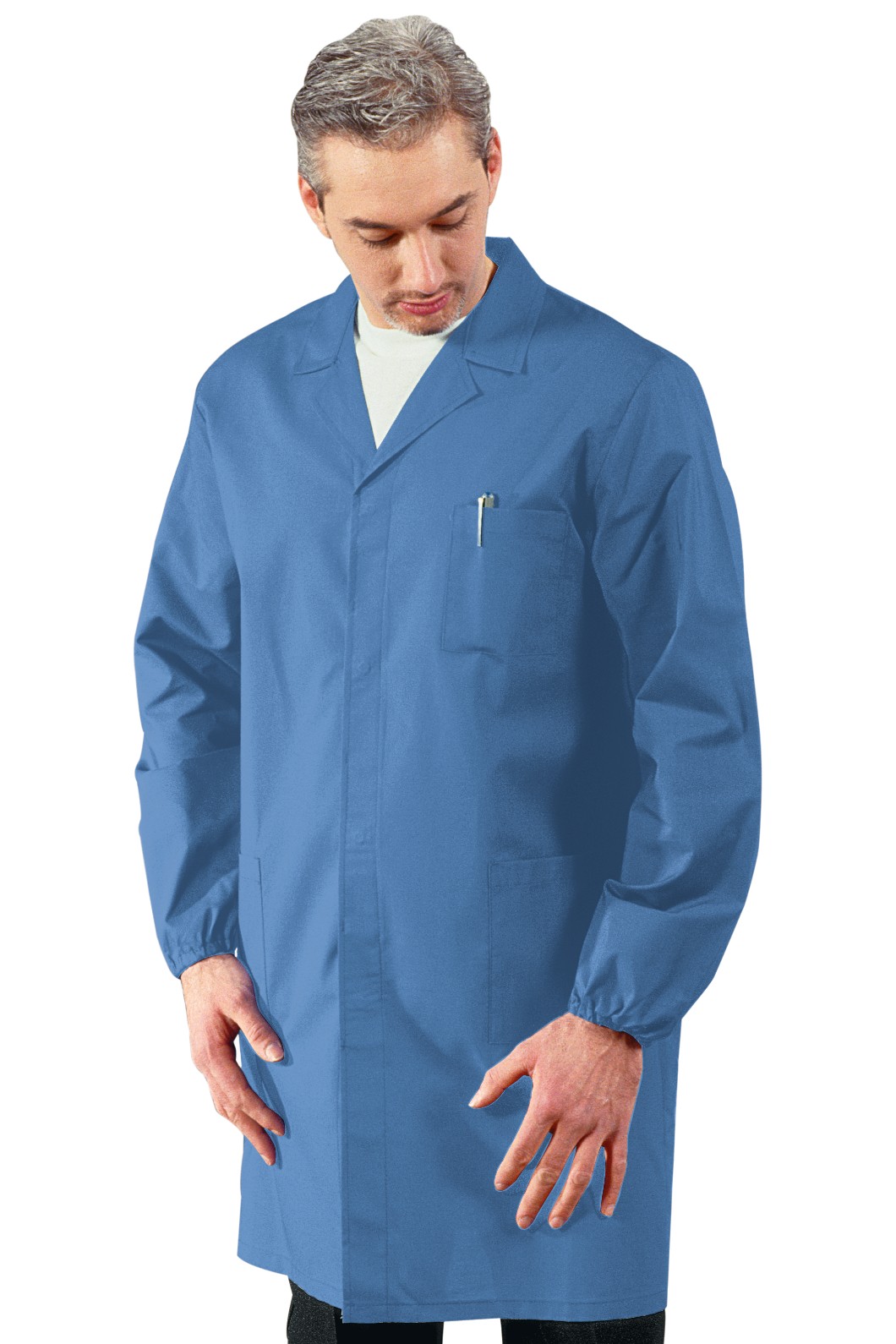 Camice uomo leggero per lavoro generico lunghezza Media 125 gr Blu Verde Azzurro - immagine 4