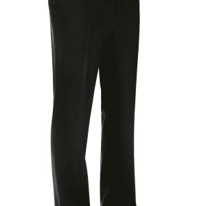 Pantalone uomo classico senza pinces blu o nero da sala in 100% poliestere