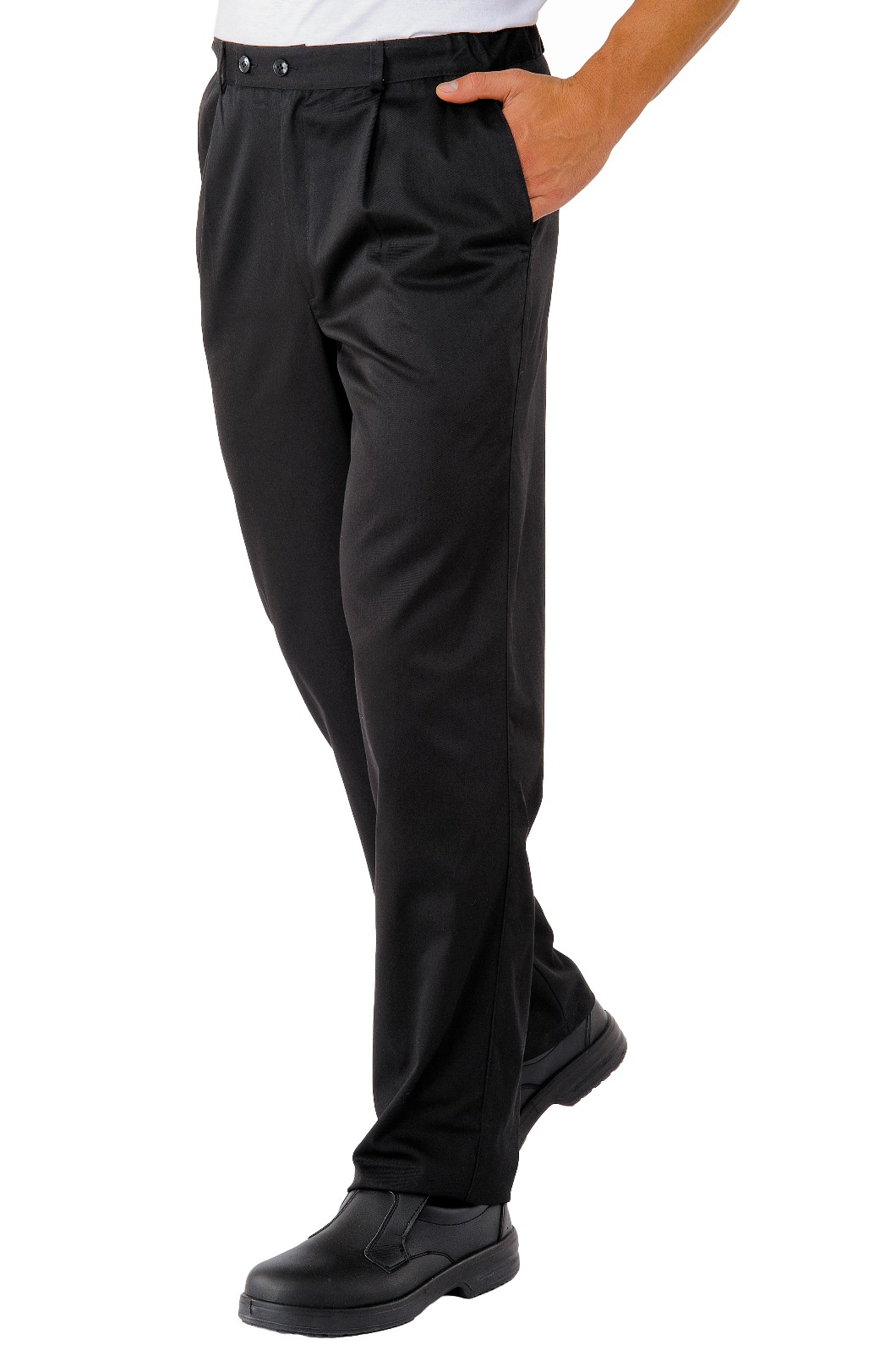 Pantalone classico con pinces Nero, Blu, Bianco - immagine 2