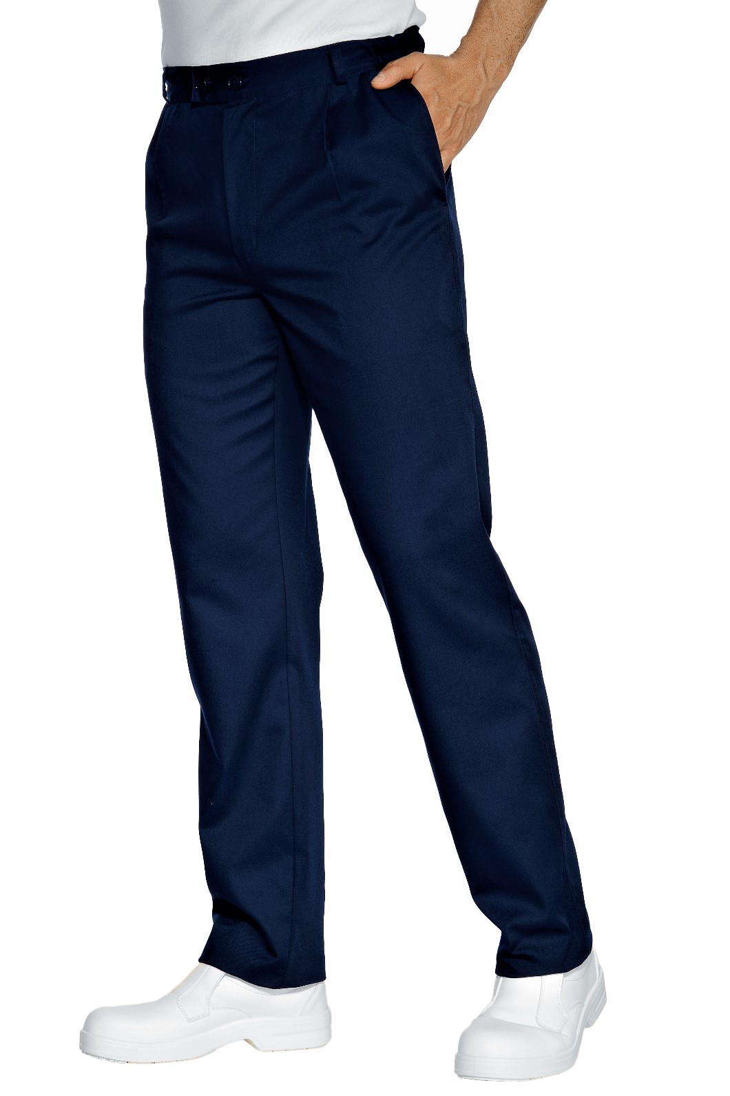 Pantalone classico con pinces Nero, Blu, Bianco - immagine 3