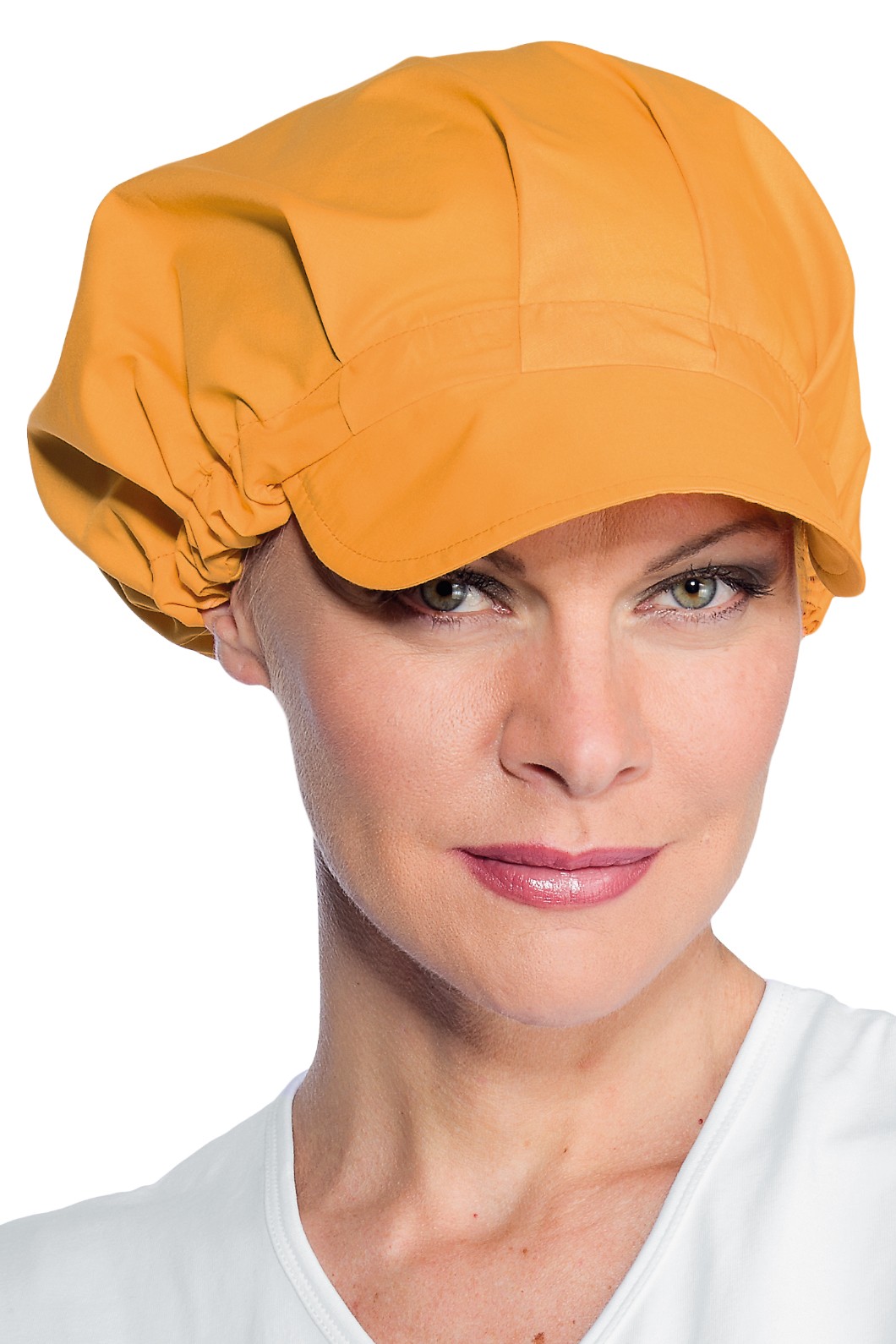 Cappello Donna 4 Colori Lilla Verde Arancio Fuxia Ideale Per Panificio Bar Gelaterie Alimentari - immagine 2