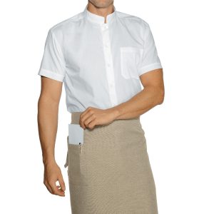 Grembiule a Vita Media Lunghezza in Tessuto Effetto Juta Smoke o Natural 100X70  Dakar