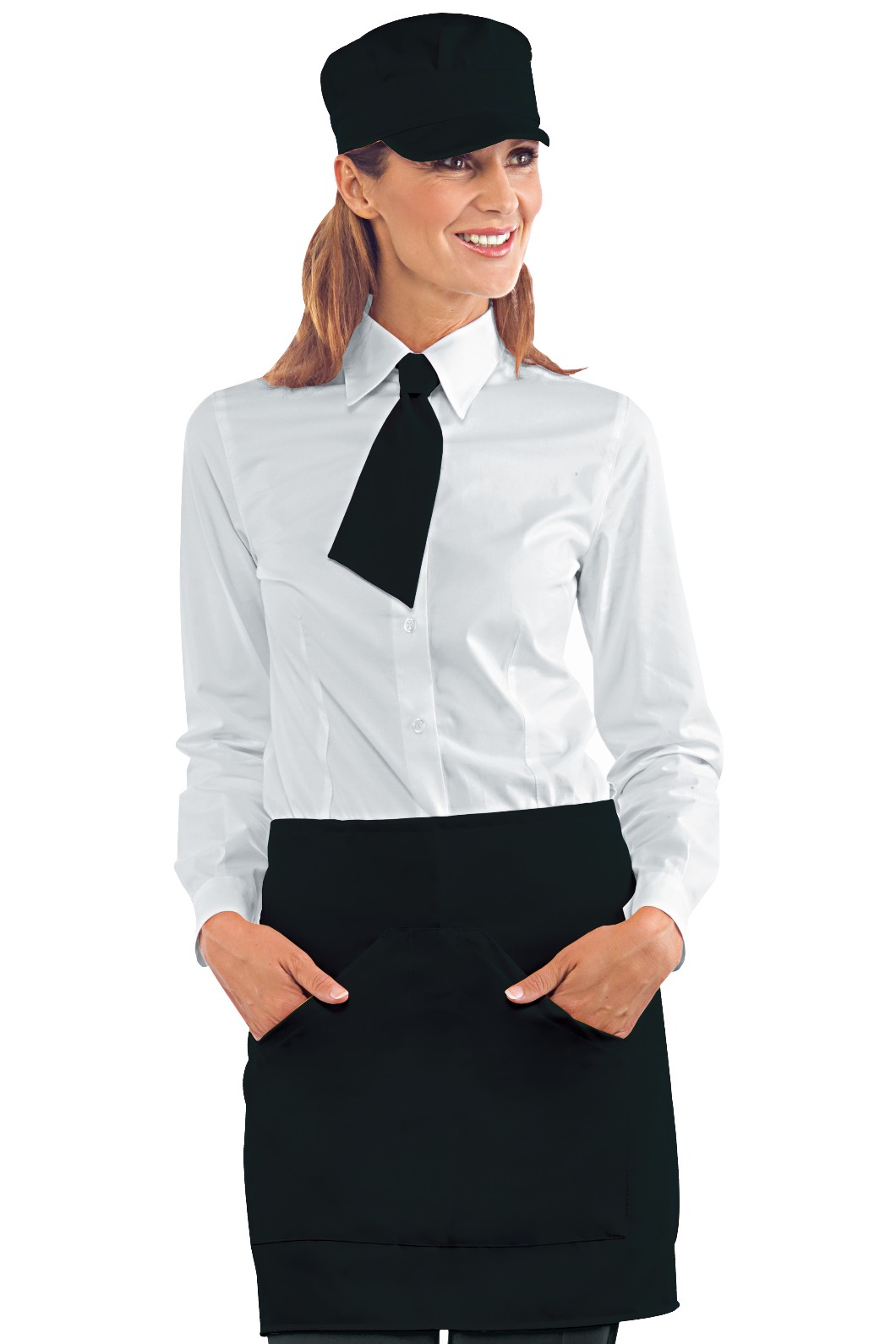 Grembiule A Davantino Corto Bar Disco Pub Birrerie 17 Colori Orleans 100 Poly - immagine 2