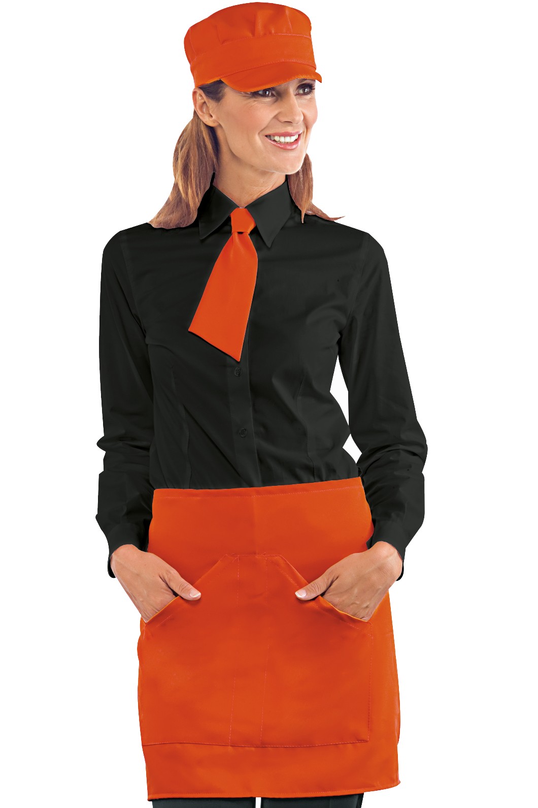 Grembiule A Davantino Corto Bar Disco Pub Birrerie 17 Colori Orleans 100 Poly - immagine 9