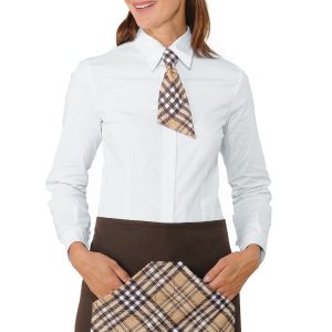 Grembiule a Vita Corto Nero o Marrone Fantasia Scozzese. Bar Pub Gelateria Pizzeria