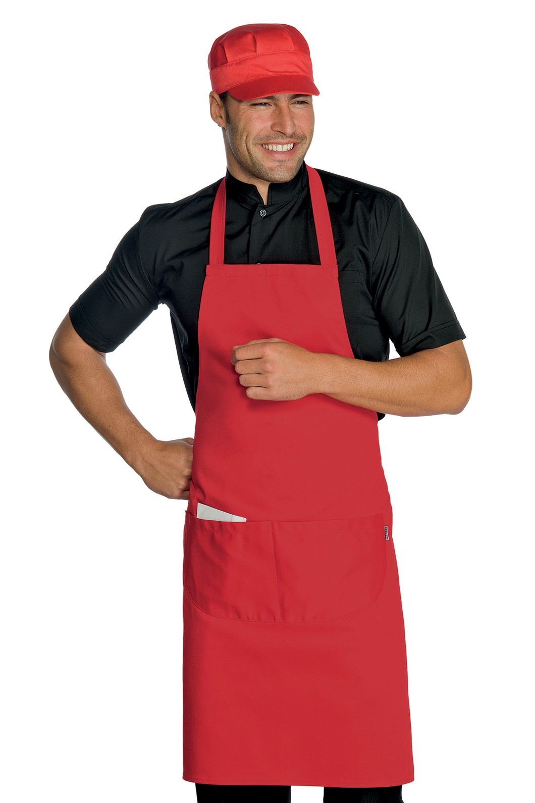 Grembiule Con Pettorina 70x90 per Bar Gelateria Ristorante 14 Colori 195 gr Misto Cotone - immagine 6