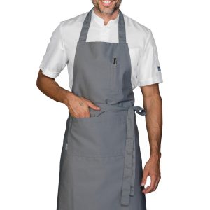 Grembiule Pettorina Extralarge Grigio, Nero o Bianco Per Cucina o Sala Big BOMBAY