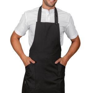 Grembiule Pettorina Lungo Tinta Unita Bar Gelateria Pub Ristorante 220 gr-Champagne