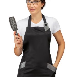 Grembiule Donna Antimacchia Nero O Con Inserti Per Estatica o Parrucchira-Sherry Superdry