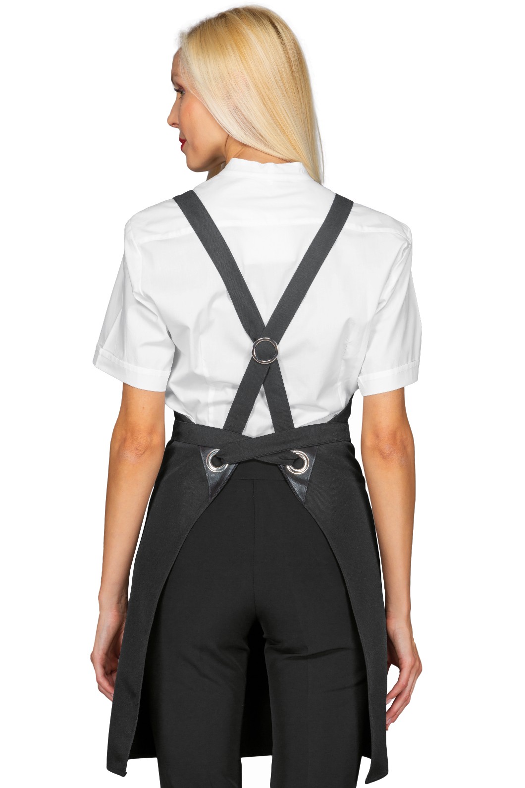 Grembiule Pettorina Sette Varianti Colori Con Inserti Ecopelle Cuoio. Divisa Per Pub, Ristorazione - immagine 5