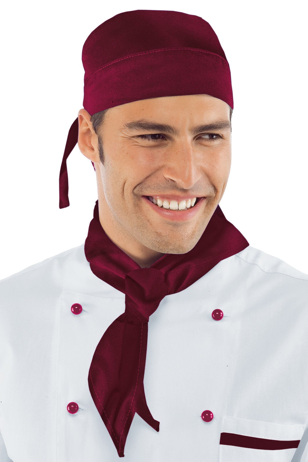 Triangolo Per Cuoco o Chef Per Cucina o Pizzeria 5 Colori Nero, Giallo, Blu, Rosso, Bordeaux - immagine 2