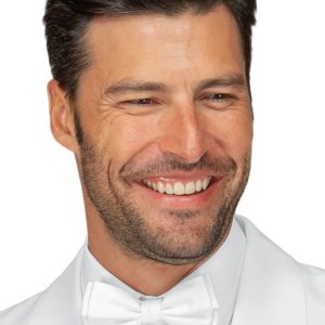 Papillon Nero o Bianco in Raso Farfallino Da Lavoro Bar Ristorante Gelateria