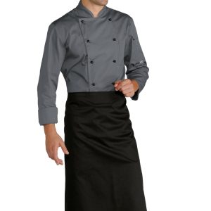 Grembiule a Vita Lungo 100X90 Bianco o Nero Senza Tasche -Lunghissimo DOC