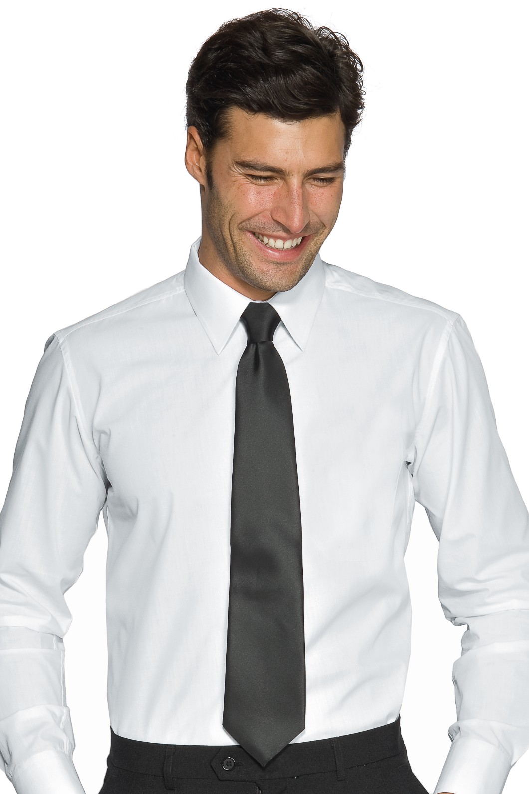 Cravatta Classica Rasata Tinta Unita Larga 8 Cm in 10 Varianti - immagine 2