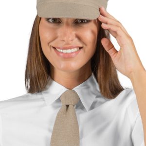 Cravattino Per Divisa Bar Ristorante Gelateria Effetto Juta Natural