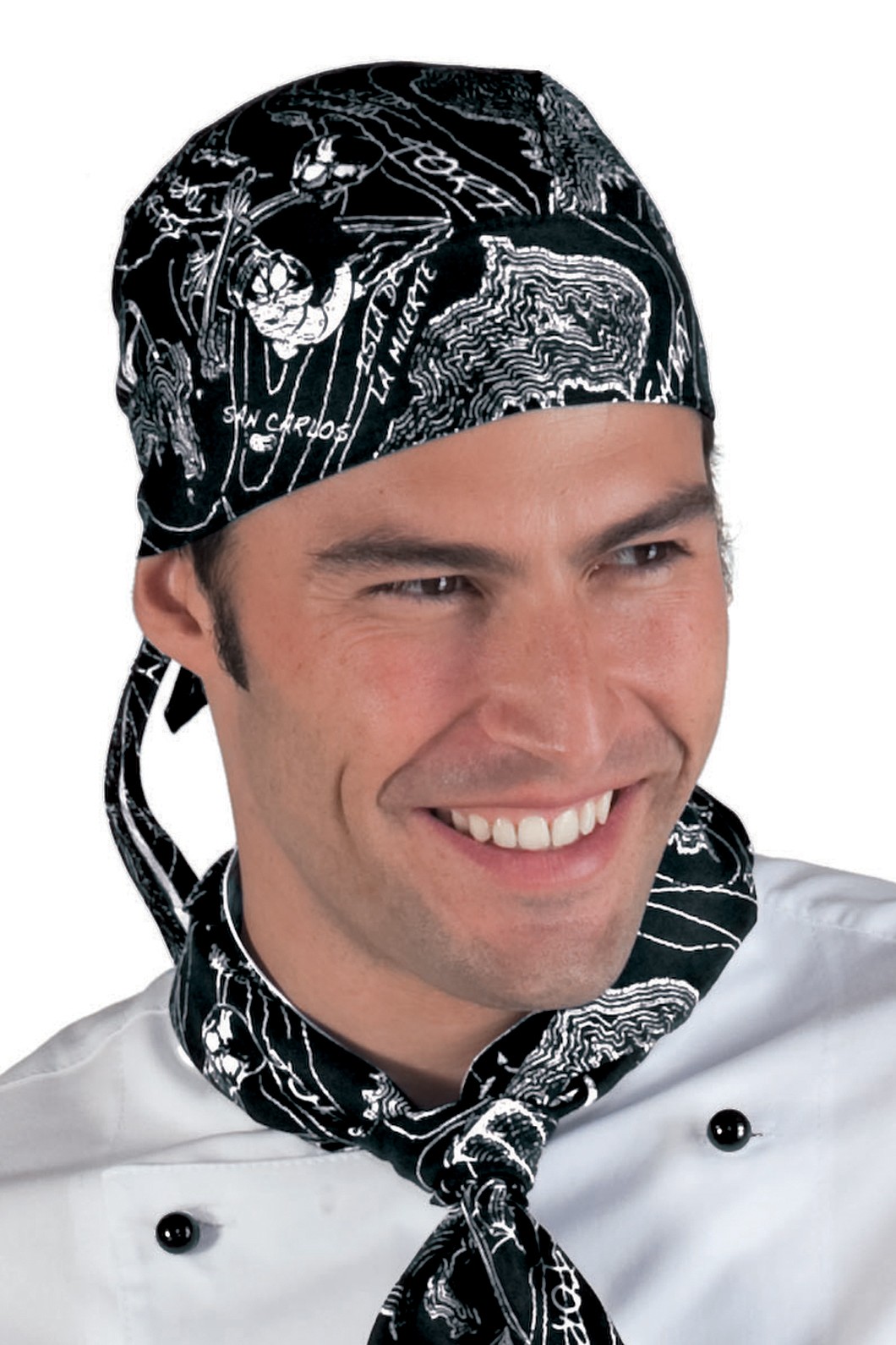 Bandana In Cotone per Cuoco in Fantasia Professionale + Colori - immagine 16