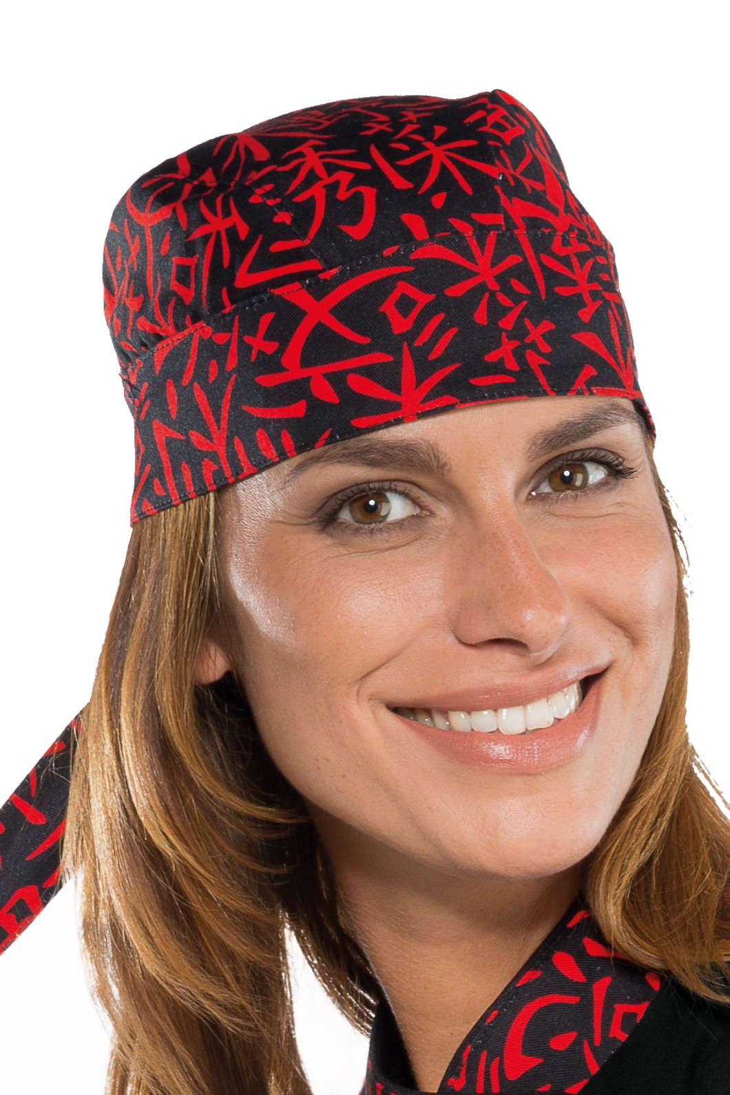 Bandana In Cotone per Cuoco in Fantasia Professionale + Colori - immagine 2