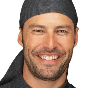 Bandana Cuoco per Ristorante in Jeans Denim o Black Jeans