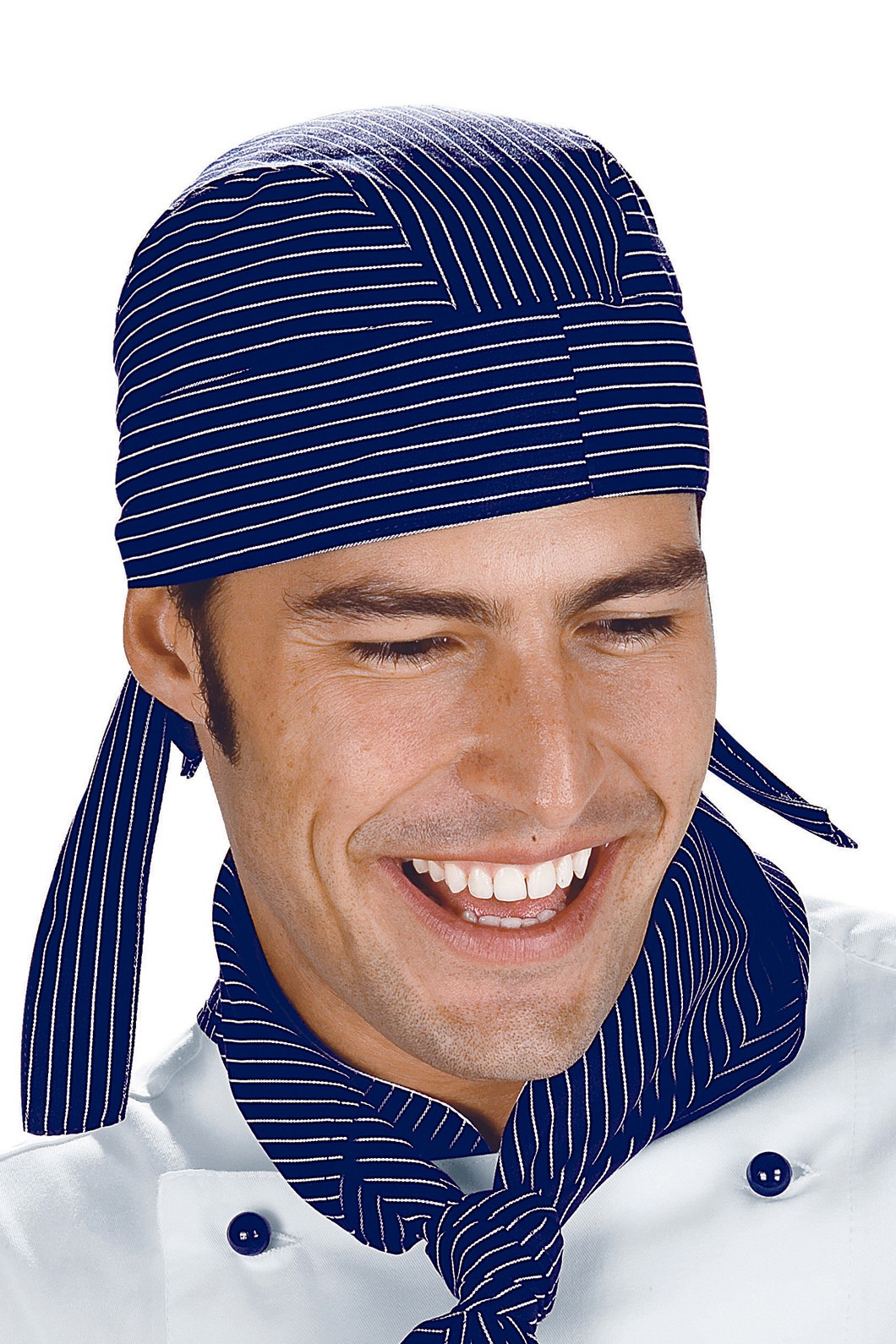 Bandana In Fantasia Rigata Per Pizzeria o Ristorante o Settore Alimentare - immagine 4