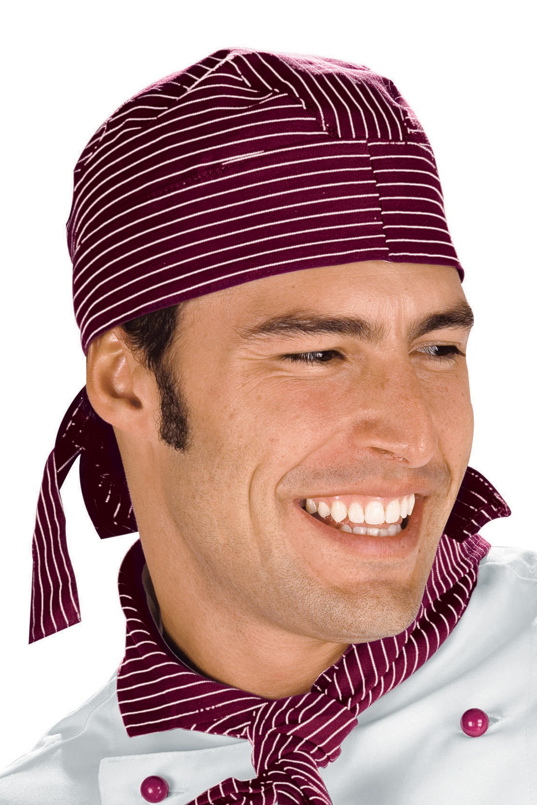 Bandana In Fantasia Rigata Per Pizzeria o Ristorante o Settore Alimentare - immagine 5