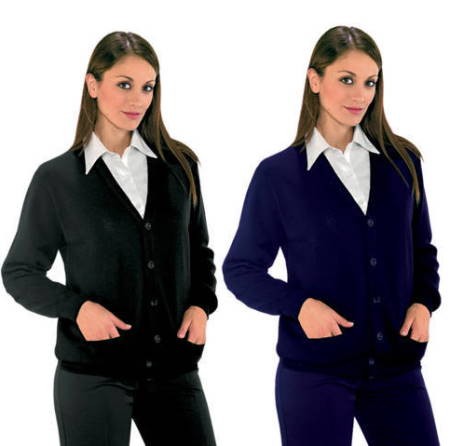 Cardigan Classico Con Tasche e Scollo a V Uomo Donna M Lana - immagine 5