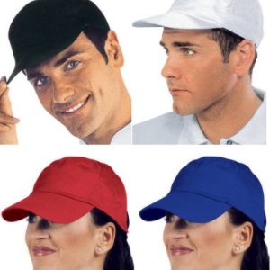 Cappello Bianco o Nero Berretto Per Divisa Ristorazione Fitness Promoter