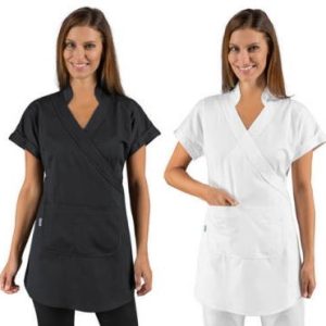 Kimono Tahiti Bianco o Nero Elegante collo Coreano Con Scollatura A V Boheme