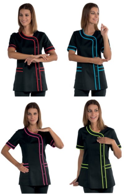 Casacca brasilia nera profili rosso