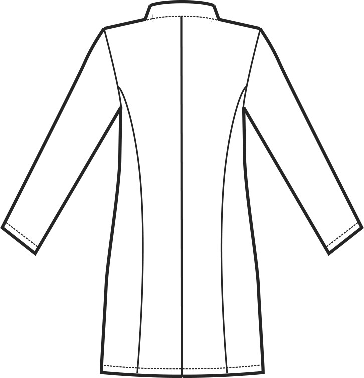 Casacca Bianca Donna Coreana Medicale Estetica in Cotone M/L M/M - immagine 4