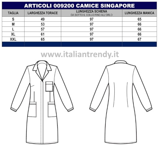Camice da Donna Bianco da Laboratorio In Cotone Slim Elastico ai Polsi - immagine 4