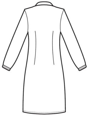 Camice da Donna Bianco da Laboratorio In Cotone Slim Elastico ai Polsi - immagine 5